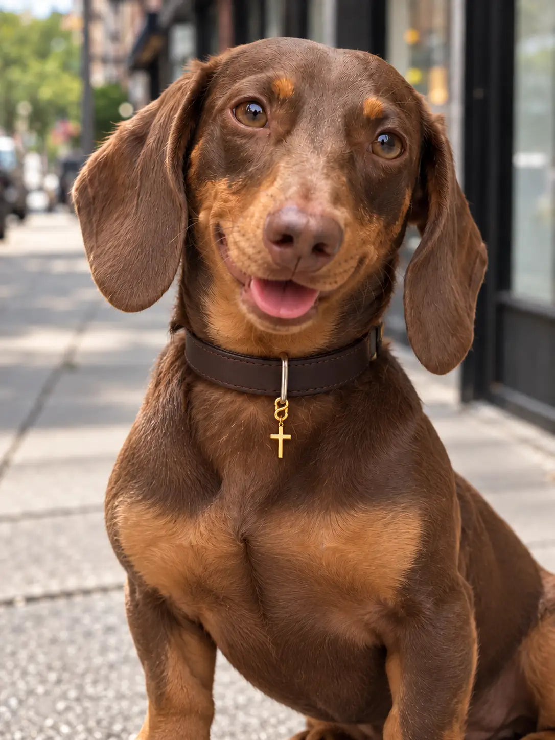 Cross Pet & Owner Necklace Set