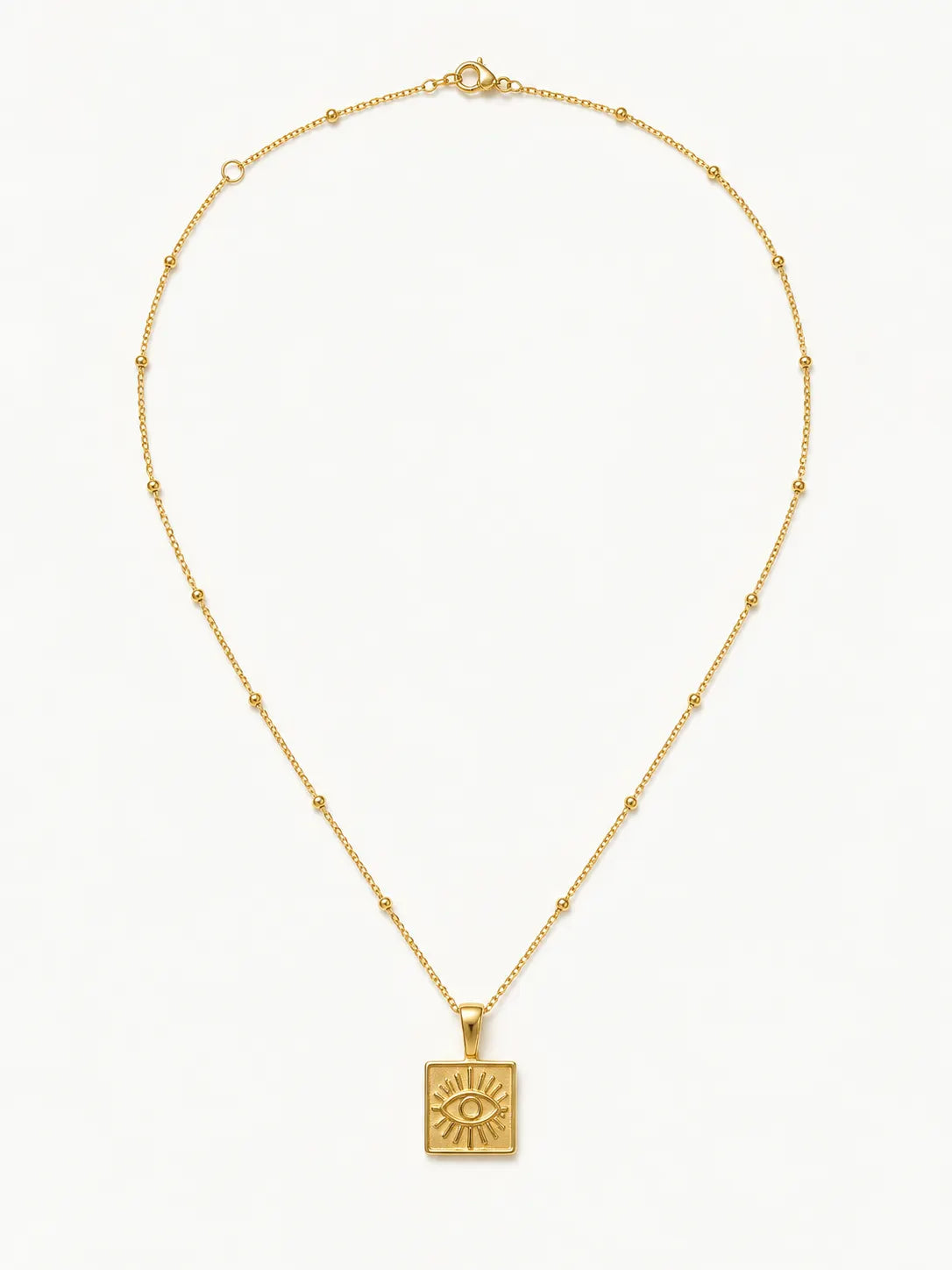 Matching Pet & Owner Evil Eye Necklace Set