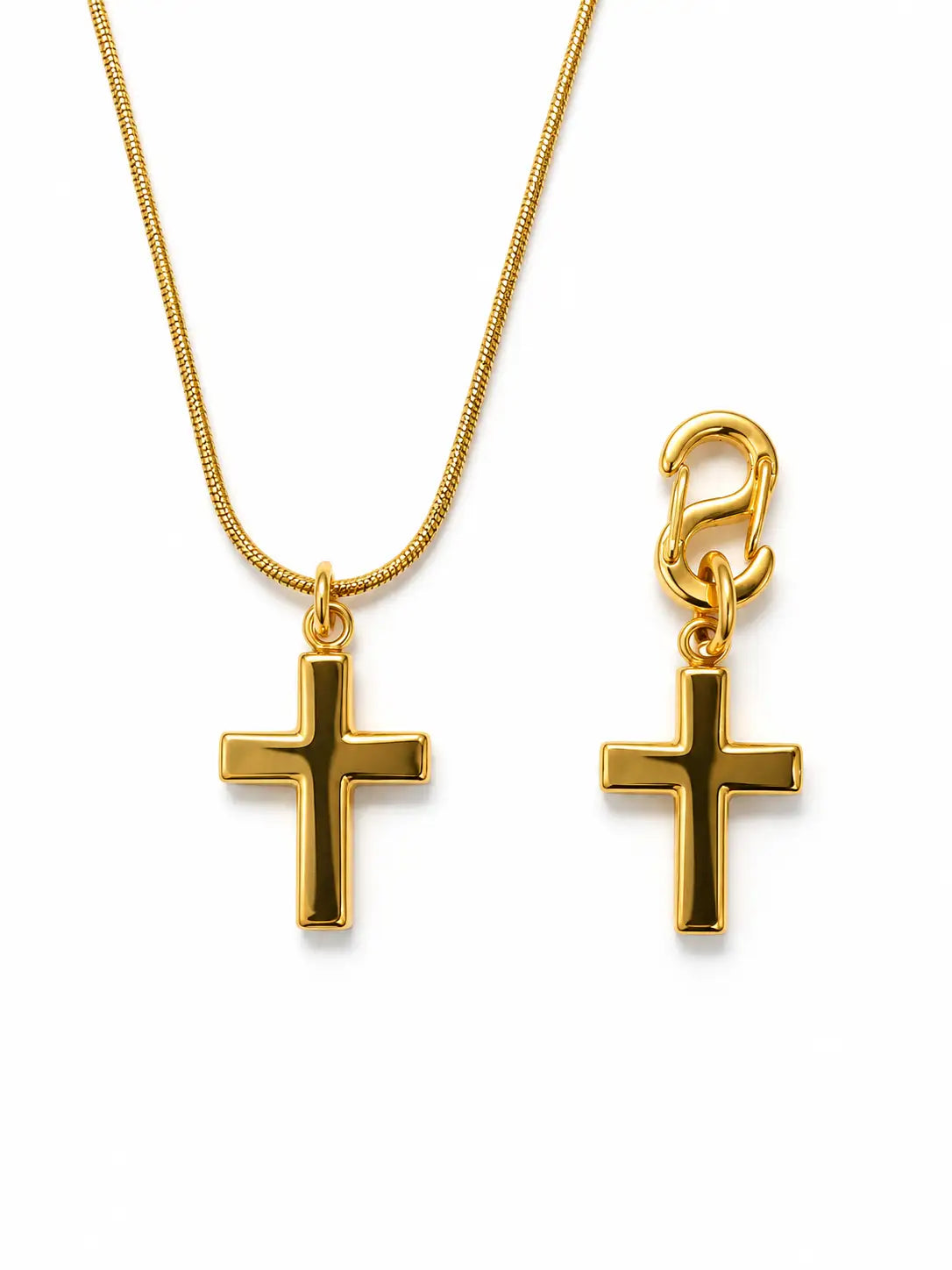 Cross Pet & Owner Necklace Set