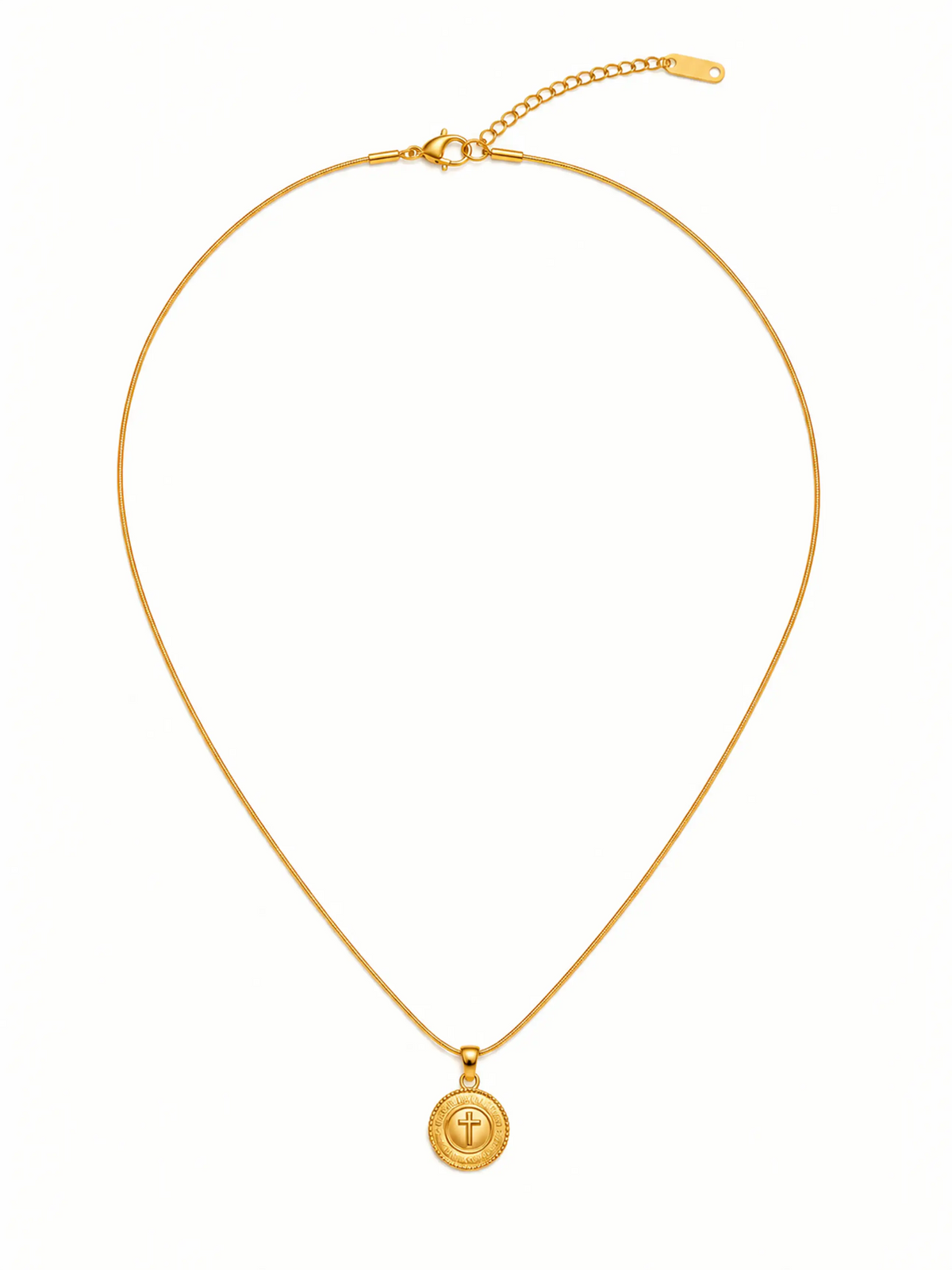 【PANSTUDIO】 Vintage Cross Necklace & Dog Charm Set